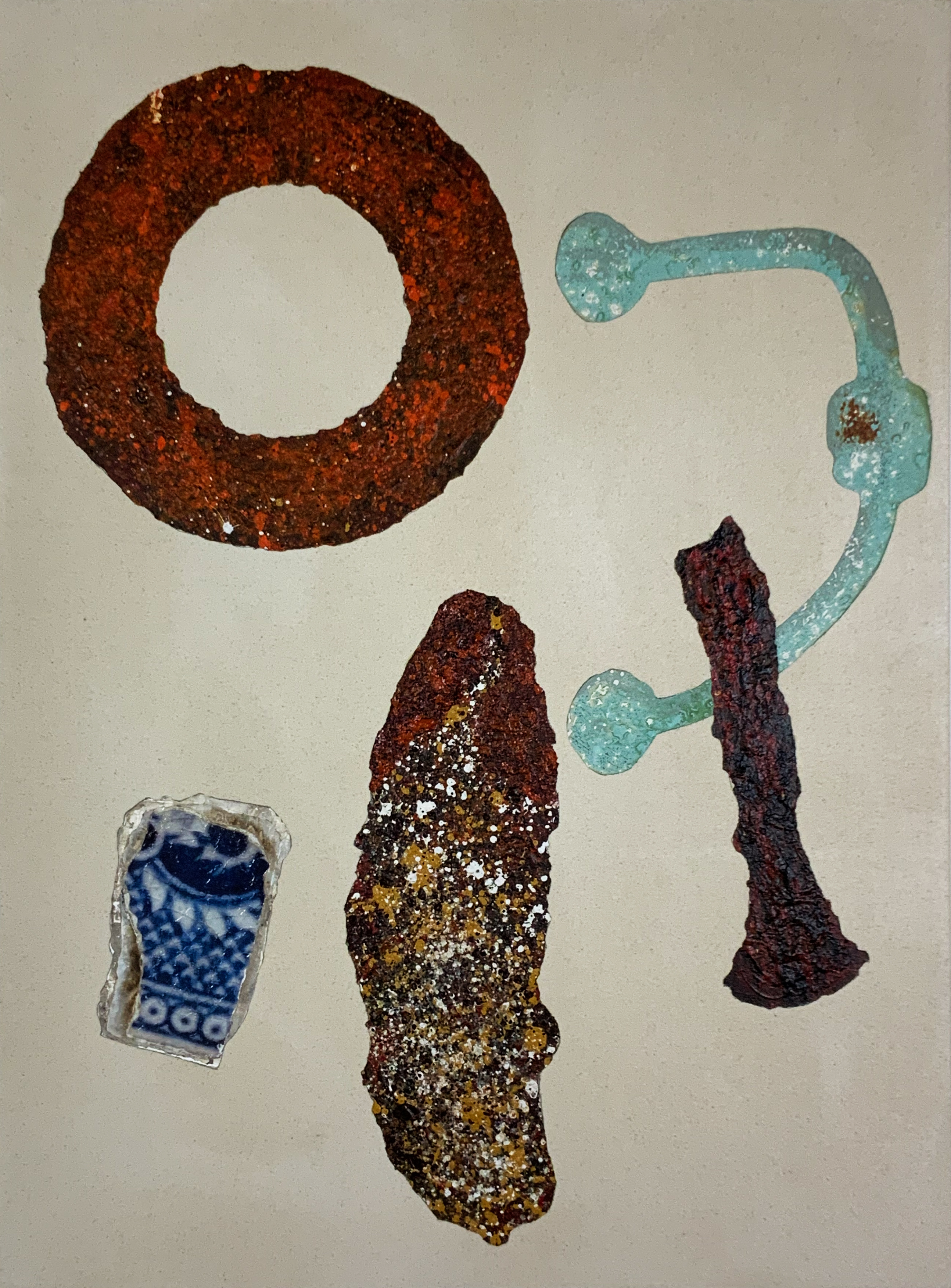 Painting of a sherd of pottery from the Lincolnshire Series